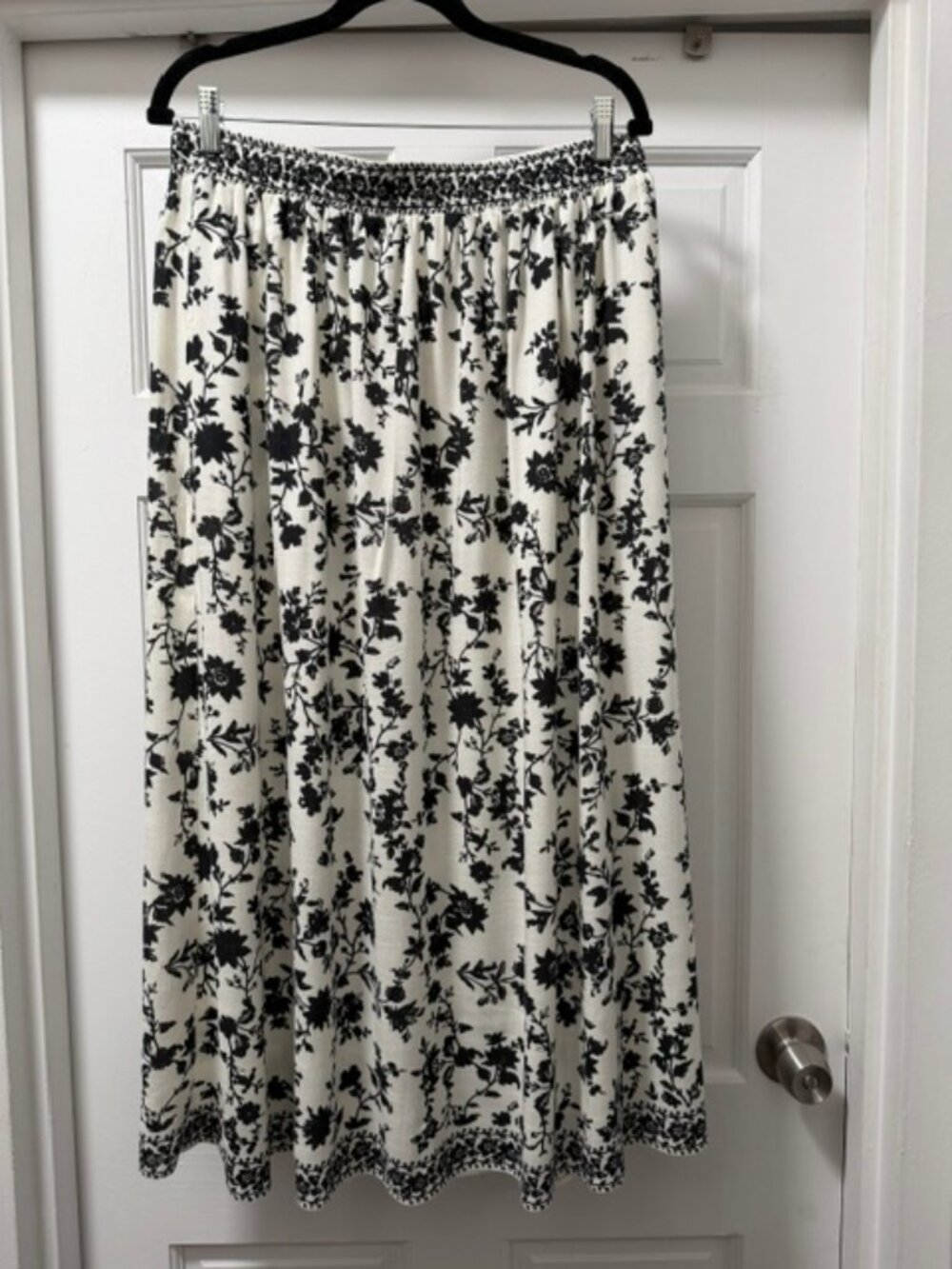 Max Studio Border Print Maxi Skirt